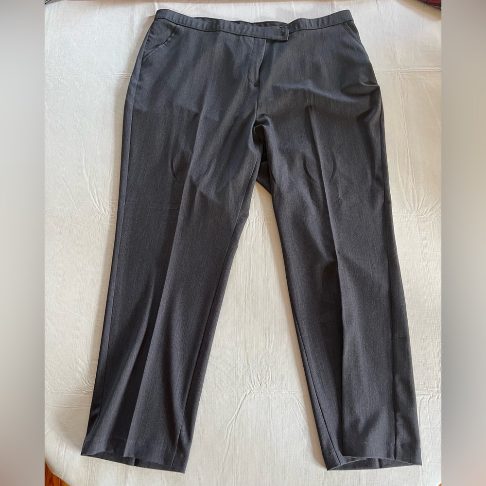 Investments II Women’s Plus Size Gray Trouser Pants 24w